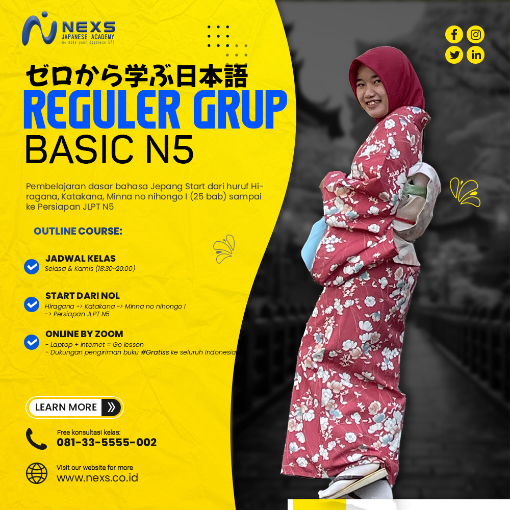 Kursus Bahasa Jepang Online & Tatap Muka | NEXS Academy