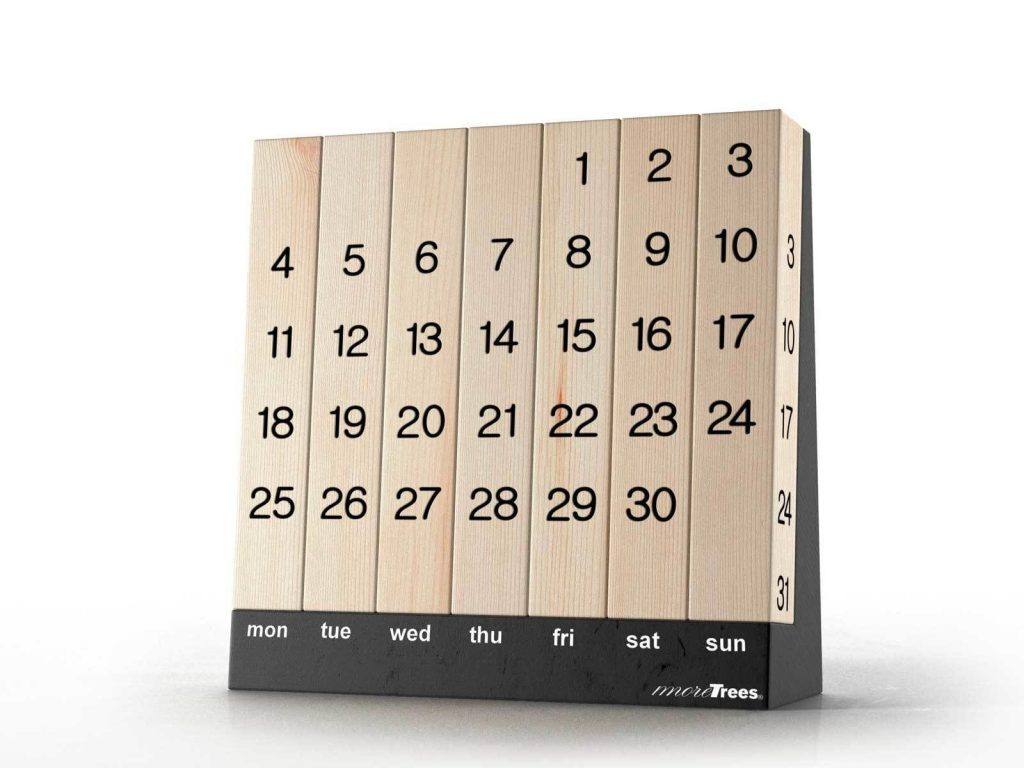 kalender kayu