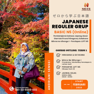 kelas reguler grup bahasa jepang online