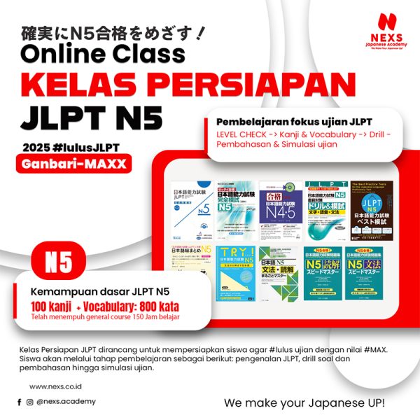 kelas persiapan jlpt n5