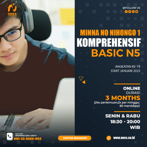 NEXS Academy | kursus bahasa jepang online offline